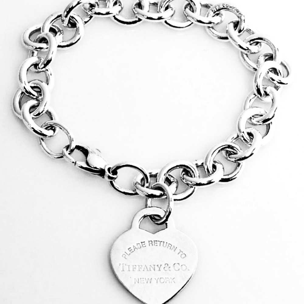 💎Tiffany & Co. Return to Tiffany Collection Sterling Silver Heart Tag Bracelet